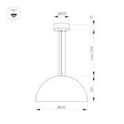 Светильник SP-RESTO-HANG-R500-30W Day4000 (WH, 100 deg, 230V) (Arlight, IP20 Металл, 3 года) 039696