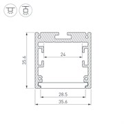 Профиль SL-ARC-3535-TWIST90L-400 WHITE (Arlight, Алюминий) 032681
