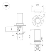 Светильник SP-NUANCE-TRIMLESS-PULL-R35-7W Day4000 (BK, 36 deg, 230V) (Arlight, IP40 Металл, 5 лет) 049905