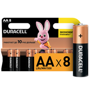 Батарейки Duracell Basic LR06 АА пальчиковые 8BL (блистер 8шт) 5000394159990