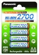 Аккумулятор  Ni-MH Panasonic BK-3HGAE/4BE 2700мАч AA BL4 12364Б