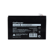 Аккумулятор свинцово-кислотный GoPower LA-1272 12V 7.2Ah клеммы T2/ F2 (1/5) 00-00026182