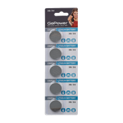 Батарейка GoPower CR2016 BL5 Lithium 3V (5/100/2000) (блистер 5шт) 00-00015605