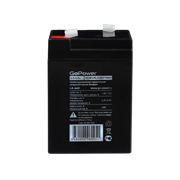 Аккумулятор свинцово-кислотный GoPower LA-660 6V 6Ah клеммы T1/ F1 (1/20) 00-00017023