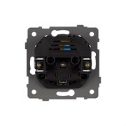 Механизм розетки с USB зарядкой SCT-MUAA-PL-BK-V (250V, 16A) (Arlight, -) 049819