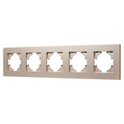 Рамка пластиковая FRM-PERIO-PL-5-GD (Arlight, -) 049765