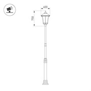Светильник OXOR-GRADUA-O-400x750-35W Day4000 (BK, 120 deg, 230V) IP65 (Arlight, -) 052390