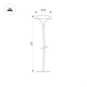 Светильник KT-MUCENA-BOLL-B-H350-1W Warm3000 (WH, 100 deg, 24V) (Arlight, IP65 Металл, 3 года) 056053
