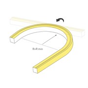 Лента герметичная MOONLIGHT-TOP-U-A156-13x12mm 24V Warm3000 (11 W/m, IP67, 0,5m, wire1) (Arlight, Образец) 055569