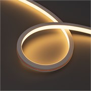 Лента герметичная MOONLIGHT-TOP-X320-13x12mm 24V Warm3000 (5 W/m, IP67, sauna, 15m, wire x2) (Arlight, Вывод вниз, 3 года) 051130