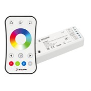 INTELLIGENT ARLIGHT Диммер SMART-SET-PWM-104-52-RGBW-SUF White (12-24V, 4x4A, ПДУ RING 10кн, 2.4G) (IARL, IP20 Пластик, 5 лет) 036187-3