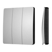 INTELLIGENT ARLIGHT Кнопочная панель KINETIC-801-22-3G-WP-SUF Silver (No battery, IP67, 433Mhz) (IARL, IP67 Пластик, 3 года) 051683-1