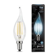 Лампа Gauss Filament Свеча на ветру 9W 710lm 4100К Е14 LED 1/10/50 104801209
