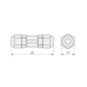 Соединитель KLW-2 (4-10mm, IP67) (arlight, Пластик) 016900