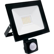 Светодиодный прожектор SFL80-30 с выносным датчиком 2835SMD 30W 6400K  AC220V/50Hz IP65, черный в компактном корпусе 29523