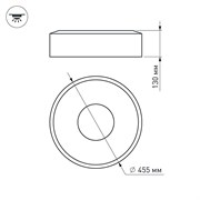 Светильник SP-TOR-RING-SURFACE-R460-33W Warm3000 (WH, 120 deg) (Arlight, IP20 Металл, 3 года) 022135(1)