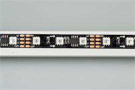 Лента SPI-5000-5060-60 12V Cx3 RGB-Auto (Black 10mm, 13.2W/m, IP20) (Arlight, Открытый, IP20) 024600(1)