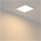 Светильник DL-120x120M-9W Warm White (Arlight, IP40 Металл, 3 года) 020127 - фото 101019
