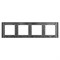 Рамка стеклянная FRM-GLARE-GS-4-BK (Arlight, -) 043803 - фото 130996