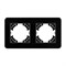Рамка стеклянная FRM-OMALI-GS-2-BK (Arlight, -) 049693 - фото 170338