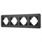 Рамка алюминиевая FRM-AKIRY-AL-4-BK (Arlight, -) 049732 - фото 170372