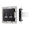 Механизм компьютерной розетки двойной SCT-MPC2-PL-BK (RJ-45, CAT6) (Arlight, -) 045337 - фото 170419