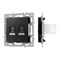 Механизм компьютерной розетки двойной SCT-MPC2-PL-BK (RJ-45, CAT6) (Arlight, -) 045337 - фото 170420