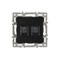 Механизм компьютерной розетки двойной SCT-MPC2-PL-BK (RJ-45, CAT6) (Arlight, -) 045337 - фото 170423
