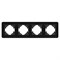 Рамка алюминиевая FRM-AKIRY-SFAL-4-BK (Arlight, -) 049744 - фото 170424
