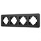 Рамка алюминиевая FRM-AKIRY-SFAL-4-BK (Arlight, -) 049744 - фото 170428