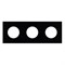 Рамка стеклянная FRM-GLARE-GC-3-BK (Arlight, -) 043839 - фото 170620