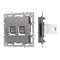 Механизм компьютерной розетки двойной SCT-MPC2-PL-GR (RJ-45, CAT6) (Arlight, -) 045338 - фото 170679