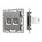 Механизм компьютерной розетки двойной SCT-MPC2-PL-GR (RJ-45, CAT6) (Arlight, -) 045338 - фото 170680