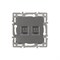 Механизм компьютерной розетки двойной SCT-MPC2-PL-GR (RJ-45, CAT6) (Arlight, -) 045338 - фото 170681