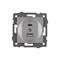 Механизм USB розетки SCT-MUAC-PL-GR-V (5V, 3A, QC4) (Arlight, -) 049840 - фото 170774
