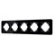 Рамка стеклянная FRM-OMALI-GS-5-BK (Arlight, -) 049705 - фото 171232