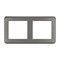 Рамка пластиковая FRM-VERSA-PL-2-GR (Arlight, -) 043780 - фото 171249