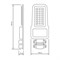 Светильник уличный "  Gauss Qplus 80W 9600lm 5000K 120-260V IP65 455*180*49мм черный КСС ""Ш"" LED 1/6" 629535380 - фото 38355
