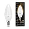 Лампа Gauss Свеча 6.5W 520lm 3000К E14 LED 1/10/100 103101107 - фото 52424