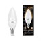 Лампа Gauss Свеча 6.5W 520lm 3000К E14 LED 1/10/100 103101107 - фото 52425