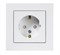 Розетка ATLASDESIGN без заземления 16А в сборе белый ATN000140 - фото 64397