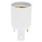 Ecola base Переходник с цоколя G23 на E27 Белый G23E7WEAY - фото 66333