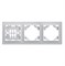 Рамка  STEKKER PFR00-9003-01  (расстояние между монтажными отверстиями: по гориз. - 200мм, по вертик 39056 - фото 76502
