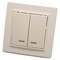 Выключатель двухклавишный STEKKER PSW10-9002-02, серия Эрна тип установки - скрытый, размер изделия 39229 - фото 77501