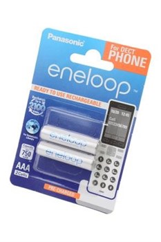 Аккумулятор Panasonic eneloop BK-4MCCE/2DE 750мАч AAA DECT BL2 - фото 22492