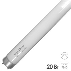 Лампа инсектицидная в пленке в ловушки для насекомых LightBest BL 20W T8 G13 355-385nm L=590mm - фото 41130