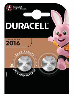 Элемент питания DURACELL CR2016 BL2 - Батарейка (блистер 2шт) - фото 41372