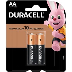 Батарейки Duracell LR6-2BL BASIC (блистер 2шт) - фото 41388