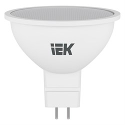 Лампа светодиодная ECO MR16 софит 5Вт 230В 3000К GU5.3 IEK LLE-MR16-5-230-30-GU5-1 - фото 41426