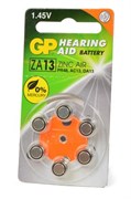 Батарейки для слуховых аппаратов GP Hearing Aid ZA13F-D6 ZA13 BL6